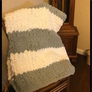 Hand made chenille blanket